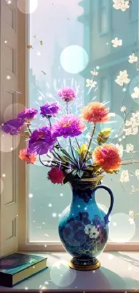 Flower Vase Plant Live Wallpaper