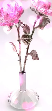 Flower Vase White Live Wallpaper