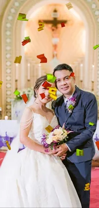 Flower Wedding Dress Photograph Live Wallpaper