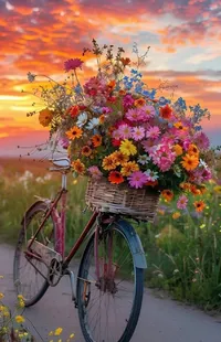 Flower Wheel Bicycle Live Wallpaper