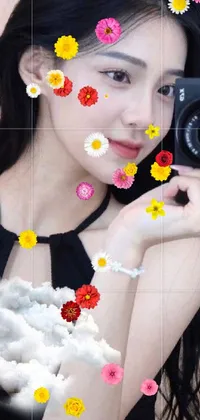 Flower White Chin Live Wallpaper