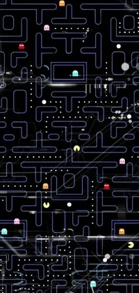 The Pacman live wallpaper is a nod to the classic arcade game featuring the iconic yellow character in pixel art form