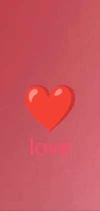 Looking for a stunning live wallpaper for your phone? Check out this design featuring a red heart with the word "love" on it, surrounded by dreamy Tumblr-style pictures