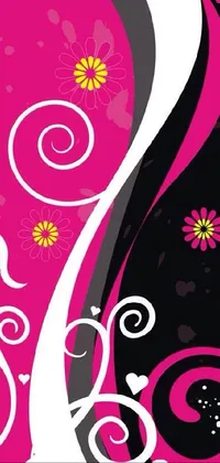 Font Pink Magenta Live Wallpaper