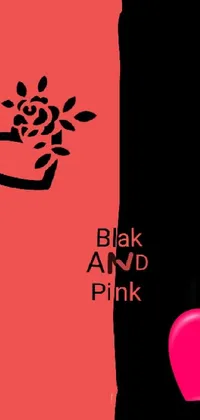 This live phone wallpaper depicts two women wearing black and pink dresses and holding hands