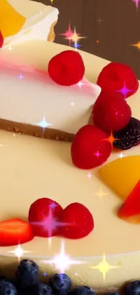 This cake-themed phone live wallpaper is perfect for anyone with a sweet tooth