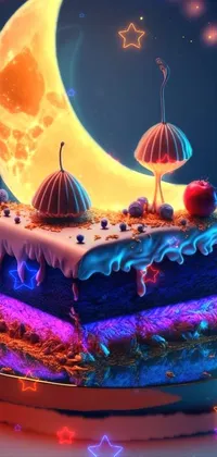 Food Cake Decorating Light Live Wallpaper
