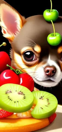 Food Dog Green Live Wallpaper