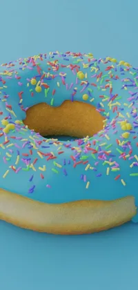 Asthetic blue donut Live Wallpaper