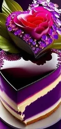 Food Flower Purple Live Wallpaper