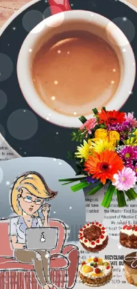 Food Flower Tableware Live Wallpaper