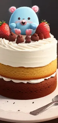 Food Fruit Cake Decorating Live Wallpaper