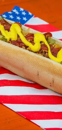 Food Hot Dog Hot Dog Bun Live Wallpaper