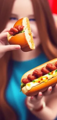 Food Hot Dog Ingredient Live Wallpaper
