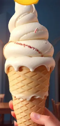 Food Ice Cream Cone Ice Cream Live Wallpaper - free download