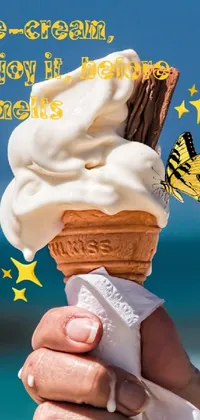 Food Ice Cream Cone Gesture Live Wallpaper