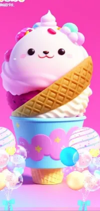 Food Ice Cream Cone Ice Cream Live Wallpaper - free download