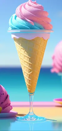 Food Ice Cream Cone Photograph Live Wallpaper