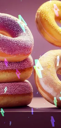 eat this doughnut u will not Hemet fat u will become energetic Live Wallpaper