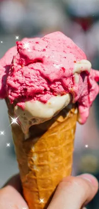 strawberry icecream Live Wallpaper