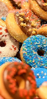 donuts with sprinkles Live Wallpaper