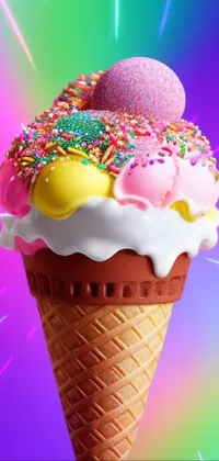 Ice Cream Cone Live Wallpaper