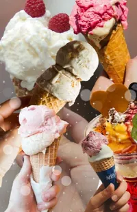 Food Ingredient Ice Cream Cone Live Wallpaper