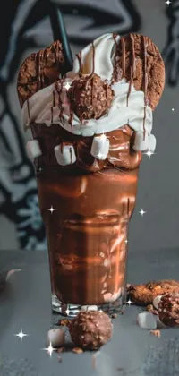 chocolate dipped Cone Live Wallpaper