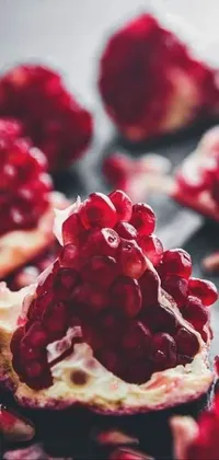 Food Ingredient Pomegranate Live Wallpaper