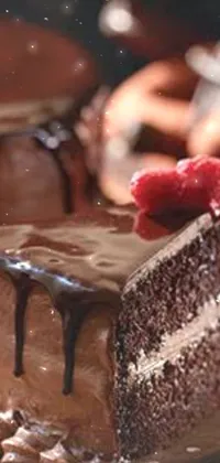 chocolate cake Live Wallpaper