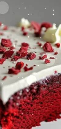 Food Ingredient Red Velvet Cake Live Wallpaper