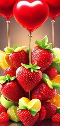 Food Ingredient Strawberry Live Wallpaper