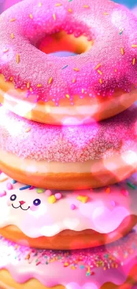 Pink Doughnuts Live Wallpaper