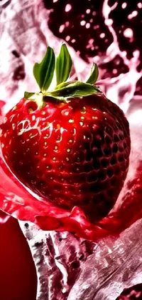 Food Liquid Strawberry Live Wallpaper