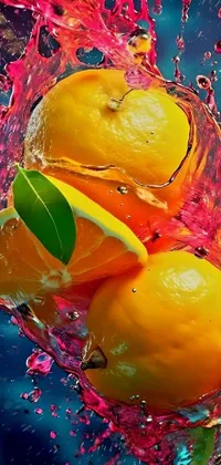 Food Liquid Valencia Orange Live Wallpaper