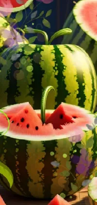 Food Plant Watermelon Live Wallpaper
