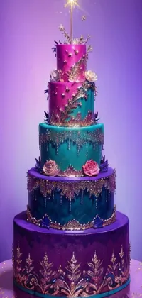 Food Purple Cake Decorating Supply Live Wallpaper