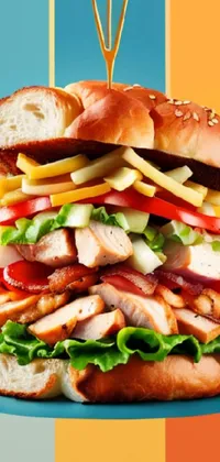 Food Sandwich Ingredient Live Wallpaper
