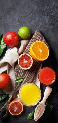 Food Tableware Clementine Live Wallpaper
