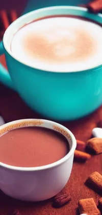 hot chocolate mugs Live Wallpaper