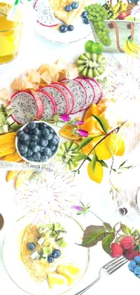 Dinner fruits  Live Wallpaper