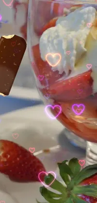 icecream and chocolate and strawberry 3D Live Wallpaper