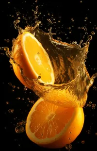 Food Valencia Orange Liquid Live Wallpaper