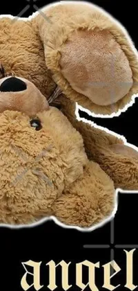 Add a touch of sweetness to your phone with this adorable live wallpaper featuring cuddly teddy bears lying side by side