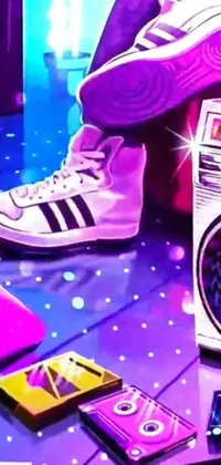 Footwear Purple Light Live Wallpaper