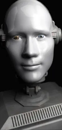 Looking for a visually stunning live wallpaper? Look no further! Our robot head live wallpaper features a detailed, realistic image of a sleek and stylish robot head on a black background