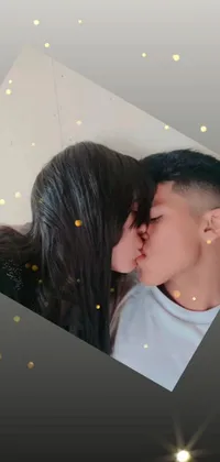 Forehead Kiss Flash Photography Live Wallpaper