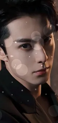 Looking for a stylish and sophisticated live wallpaper for your phone? Check out this close-up image of a person's watch profile picture featuring a handsome male vampire