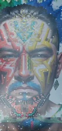 Forehead Paint Art Live Wallpaper