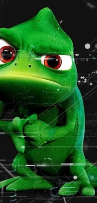 Frog Art Green Live Wallpaper